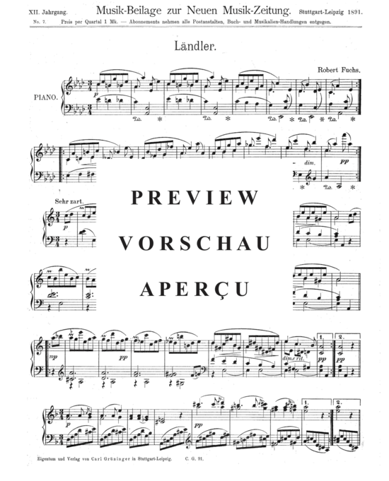 Product gallery: Page 2 of 3 Ländler , , Piano Solo