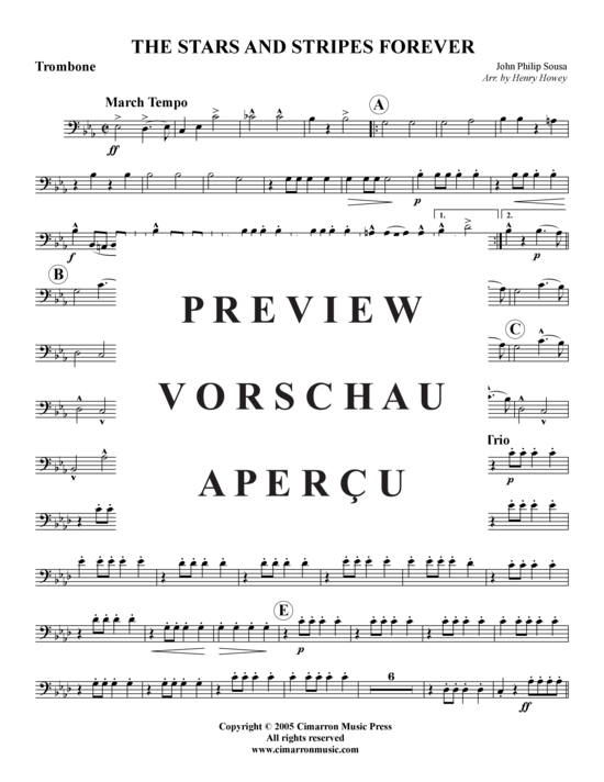 gallery: Stars & Stripes Forever , , (Blechbläserquintett, Horn in F+B)