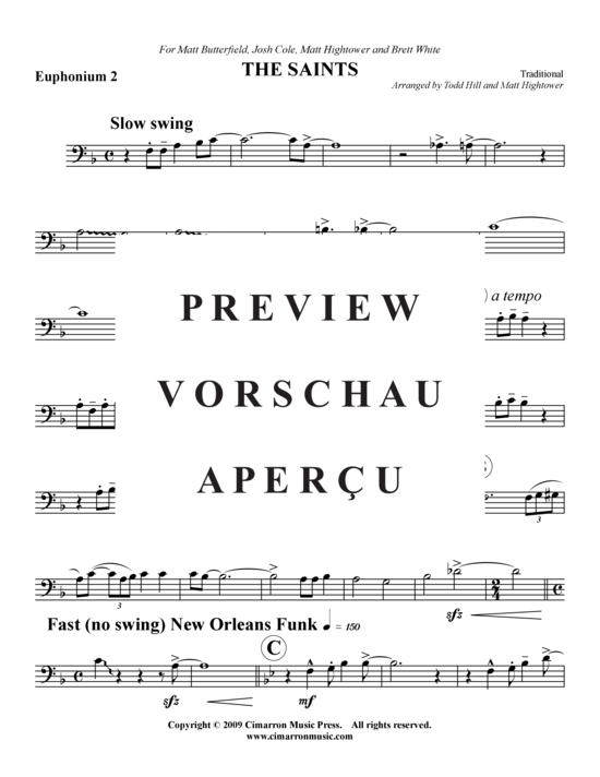 Product gallery: Page 9 of 16 When the Saints Go Marchin In , , (Tuba Quartet: 2x Baritone, 2xTuba)
