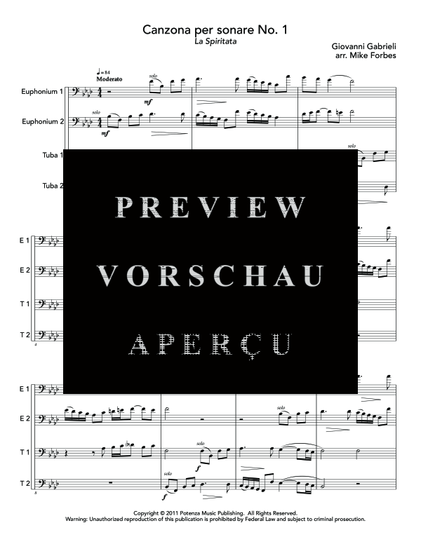 Product gallery: Page 5 of 11 Quattro Canzoni, , (Tuba Quartett EETT)