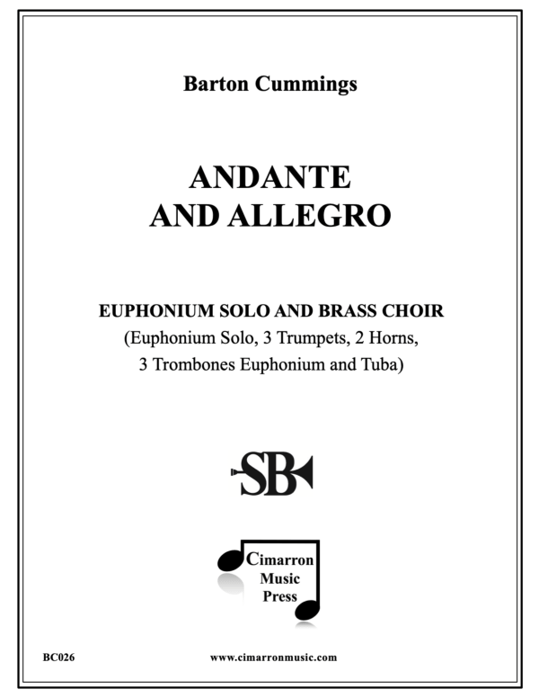 Produktbild zu: Andante and AllegroBarton Cummings