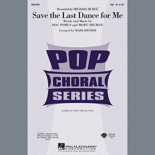 cover: Save The Last Dance For Me (arr. Mark Brymer), Michael Buble