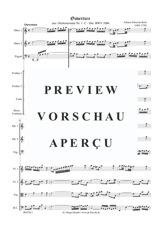 gallery: Ouverture aus: Orchestersuite Nr. 1 BWV 1066, , Kammerensemble für Oboen, Streicher und Basso Continuo