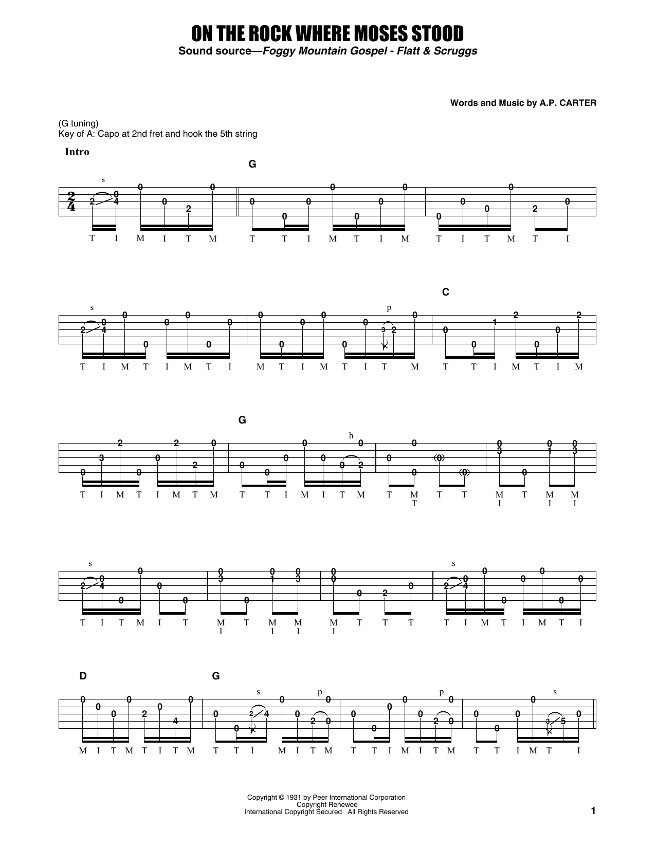 Produktgalerie: Seite 1 von 1 On The Rock Where Moses Stood, Flatt & Scruggs, Banjo