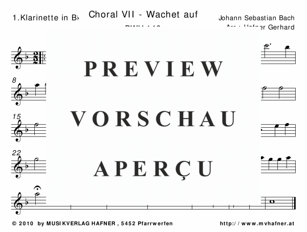 gallery: Choral VII - Wachet auf, , (Großes Blasorchester)