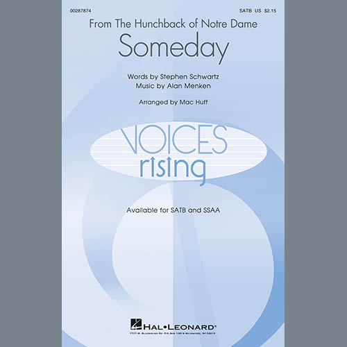 Product picture to: Someday (from The Hunchback Of Notre Dame) (arr. Mac Huff)