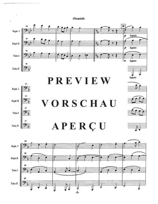 Product gallery: Page 6 of 14 Flourish , , (Tuba Quartett EETT)