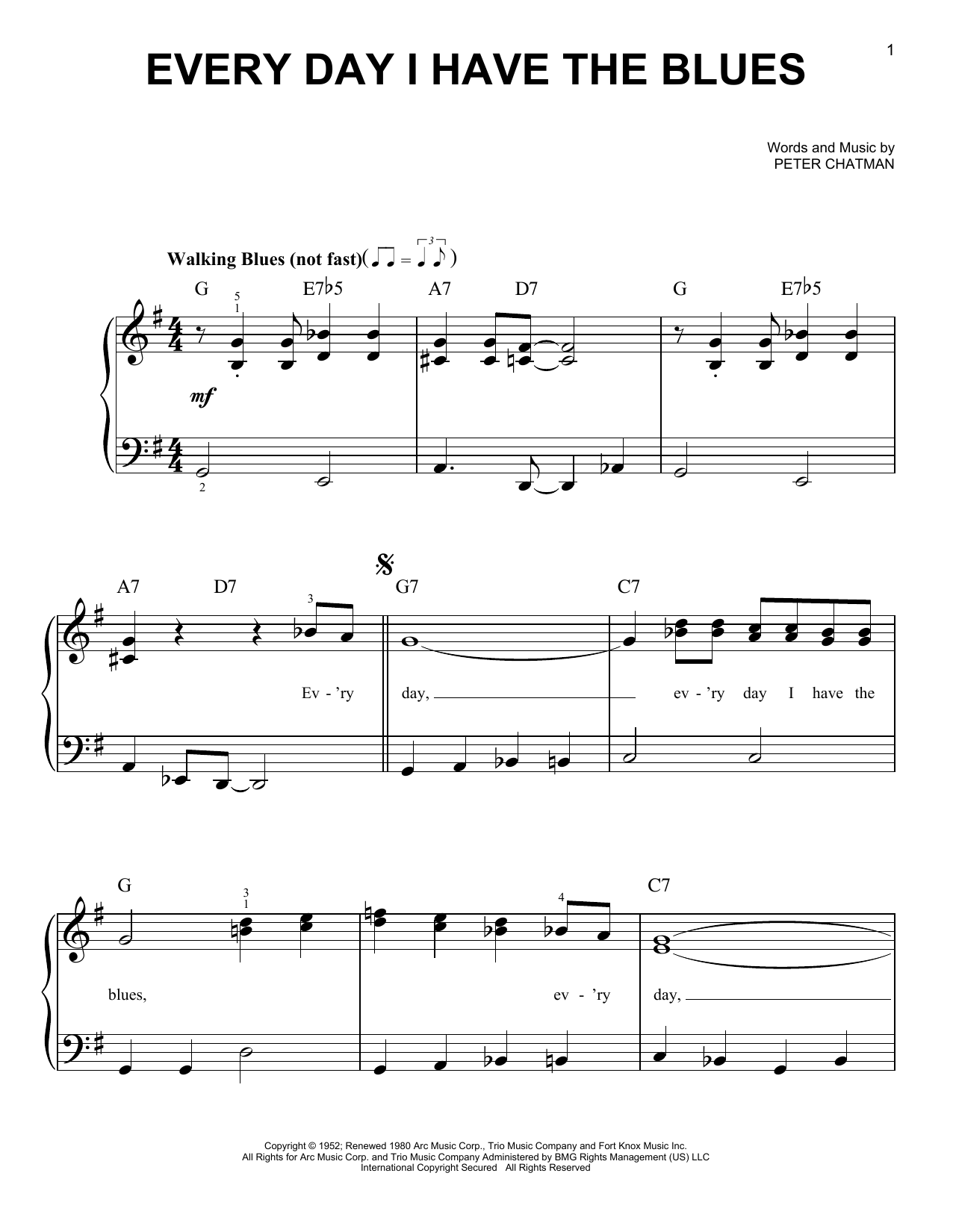 Produktgalerie: Seite 1 von 1 Every Day I Have The Blues, B.B. King, Klavier