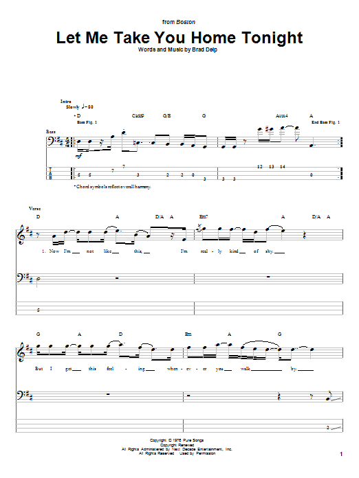 Produktgalerie: Seite 1 von 1 Let Me Take You Home Tonight, Boston, E-Bass