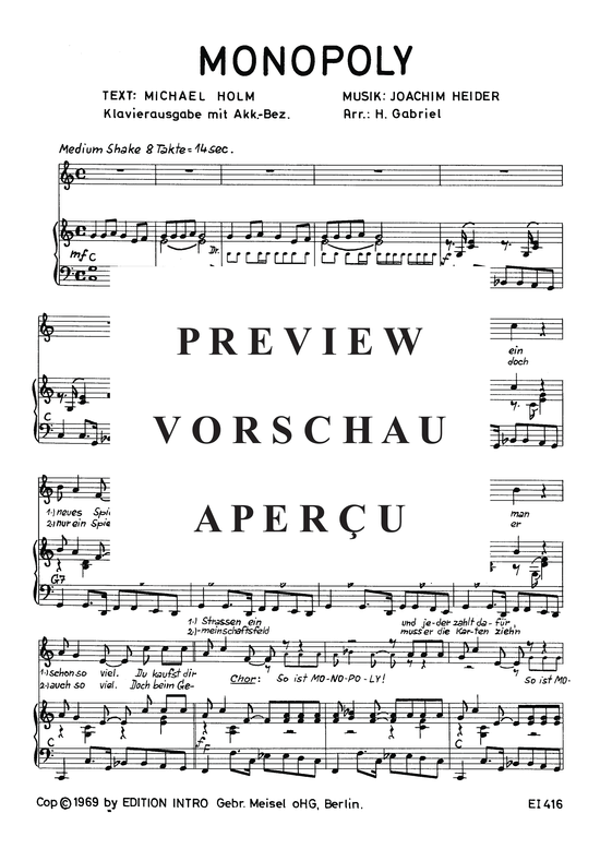 Produktgalerie: Seite 4 von 4 Monopoly, 	Manuela, Klavier und Gesang