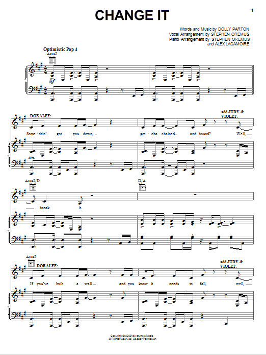 Produktbild zu: Change It (from 9 to 5: The Musical)
