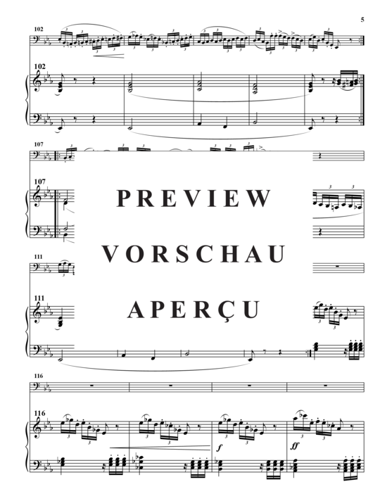 Product gallery: Page 6 of 21 Concertino, Op. 45 , , (tuba + piano)