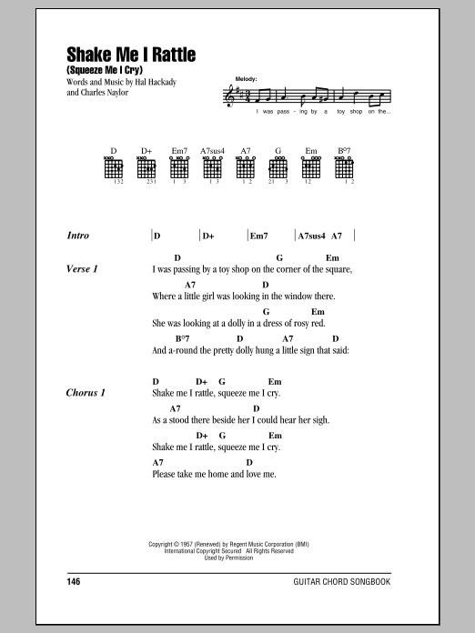 Product gallery: Page 1 of 1 Shake Me I Rattle (Squeeze Me I Cry), Marion Worth