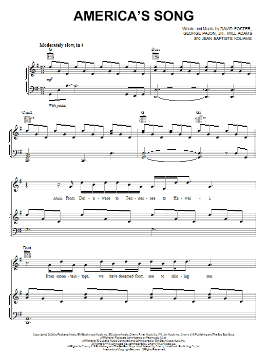 Product picture to: America's Song