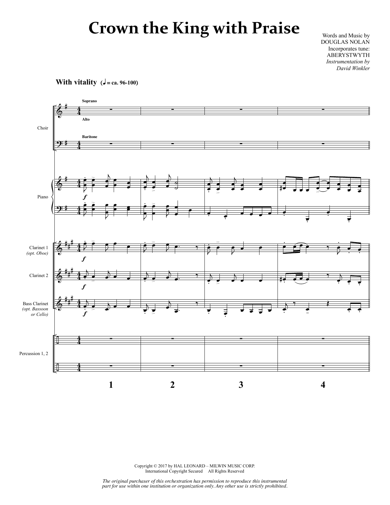 Product picture to: Crown the King with Praise - Full Score