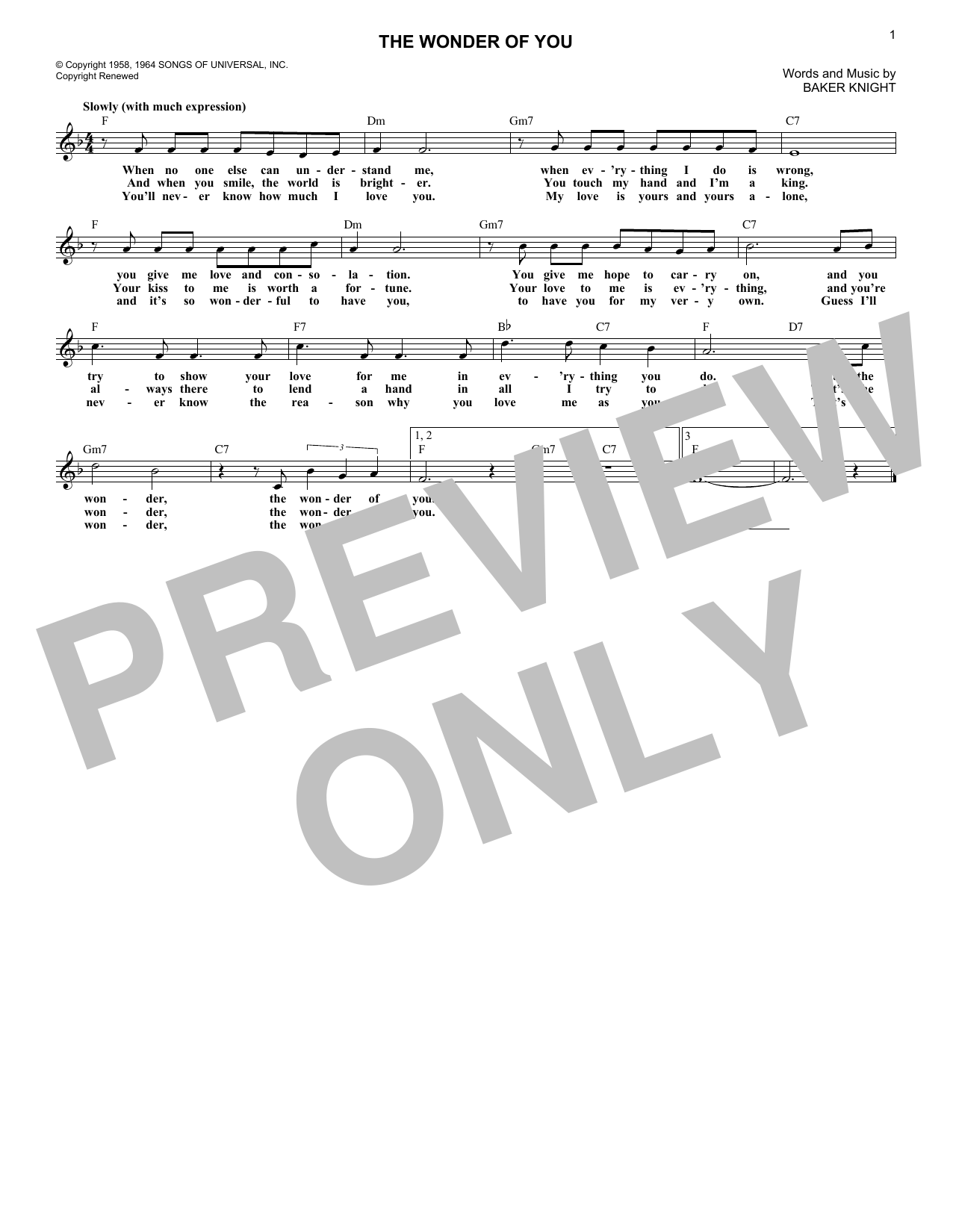 Produktgalerie: Seite 1 von 1 The Wonder Of You, Elvis Presley, Melodieinstrument