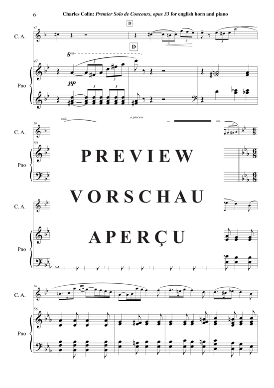 gallery: Solo de Concours no. 1 , , (Englischhorn + Klavier)