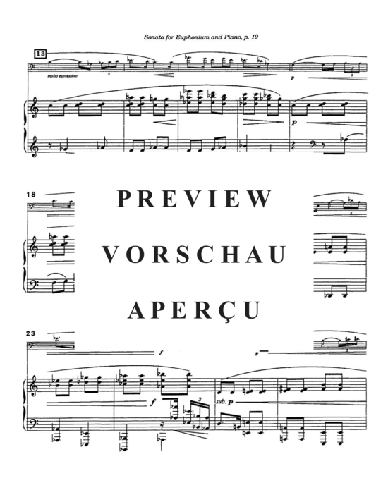 Product gallery: Page 19 of 21 Sonata for Euphonium , , (euphonium + piano)