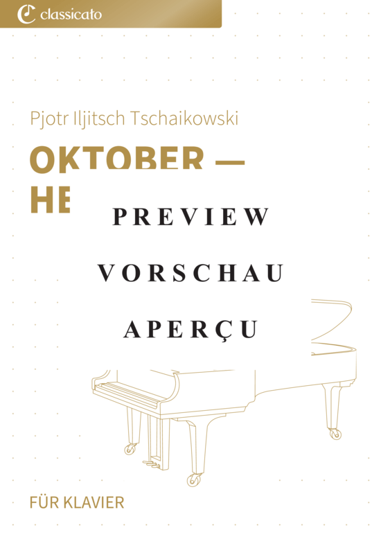 gallery: Oktober - Herbstlied - Die Jahreszeiten op. 37b, Nr. 10 , , (Klavier Solo)