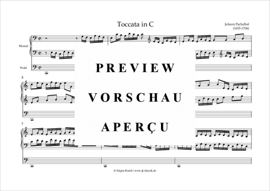 gallery: Toccata in C , , (Orgel Solo)
