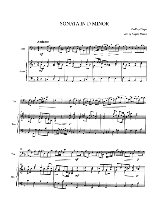 Produktbild zu: Sonata in D Minor Godfrey Finger