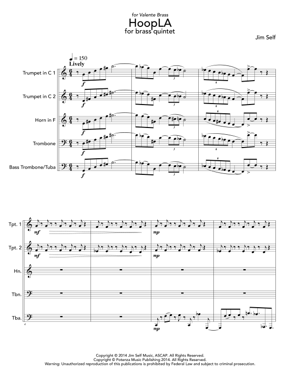 Produktgalerie: Seite 1 von 11 HoopLA, , (Blechbläser Quintett)