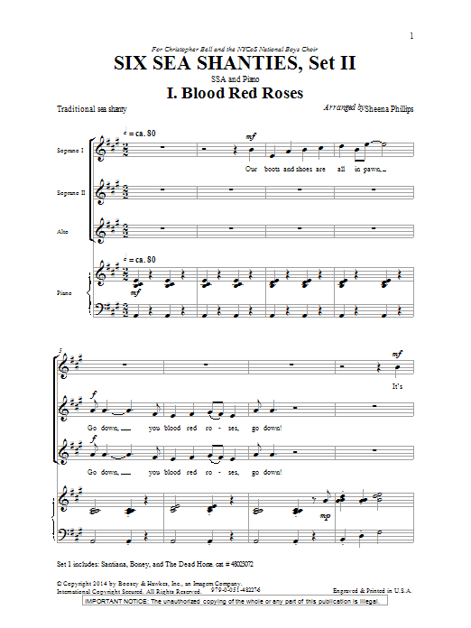 Product gallery: Page 1 of 1 Six Sea Shanties Vol. 2, Sheena Phillips