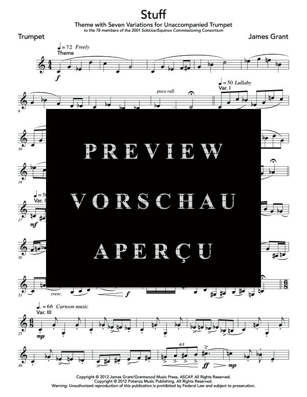 Produktgalerie: Seite 5 von 8 Stuff, , (Trompete Solo)