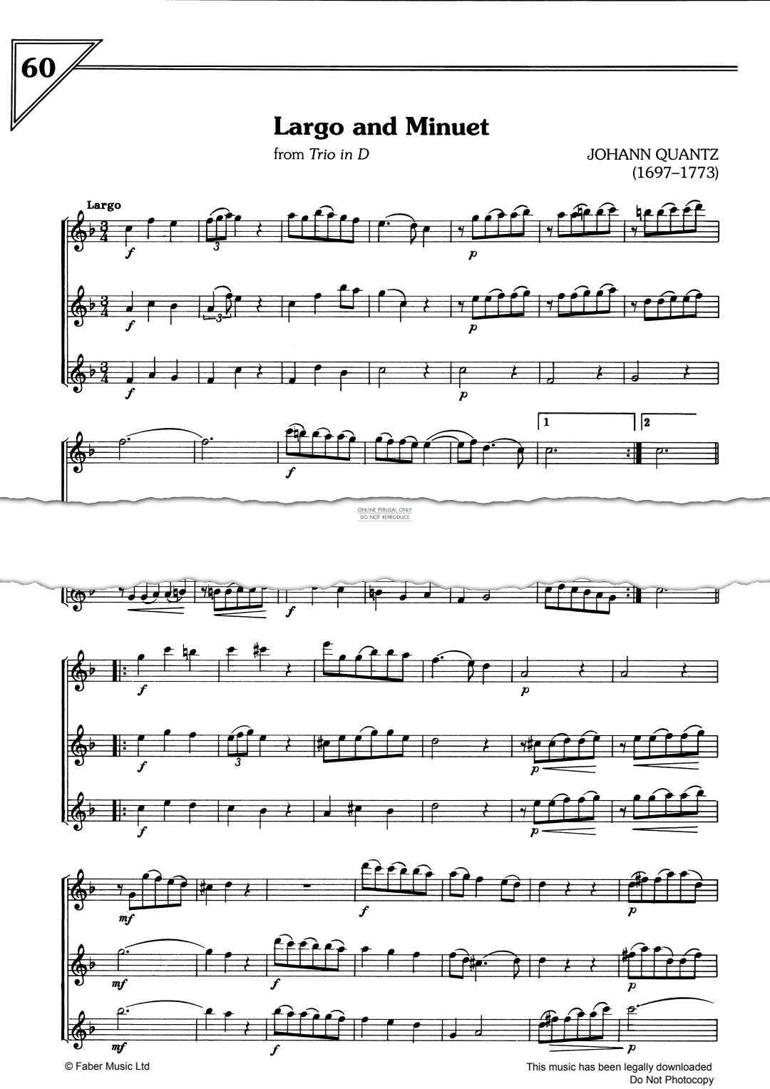 Product gallery: Page 1 of 1 Largo And Minuet, 