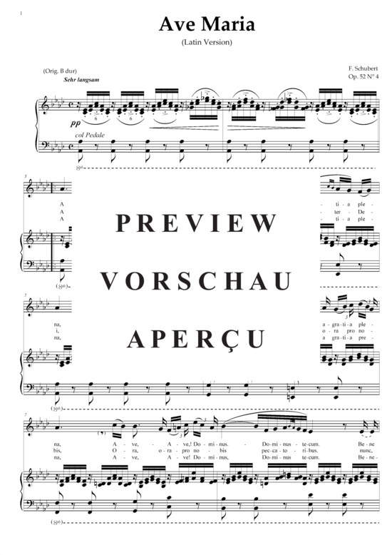 gallery: Ave Maria in As-Dur , , (Gesang mittel + Klavier)
