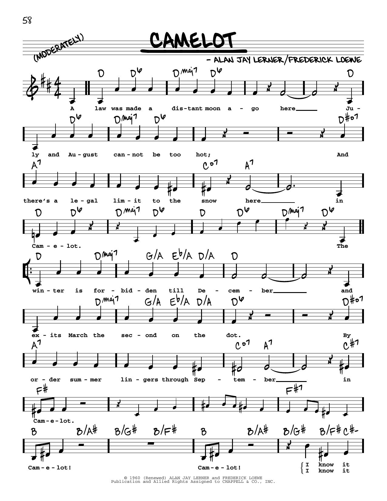 Produktbild zu: Camelot (Low Voice)