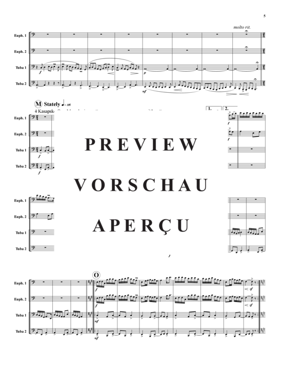 Product gallery: Page 6 of 21 Fantasia of Eastern European Village Dances , , (Tuba Quartet: 2x Baritone, 2xTuba)