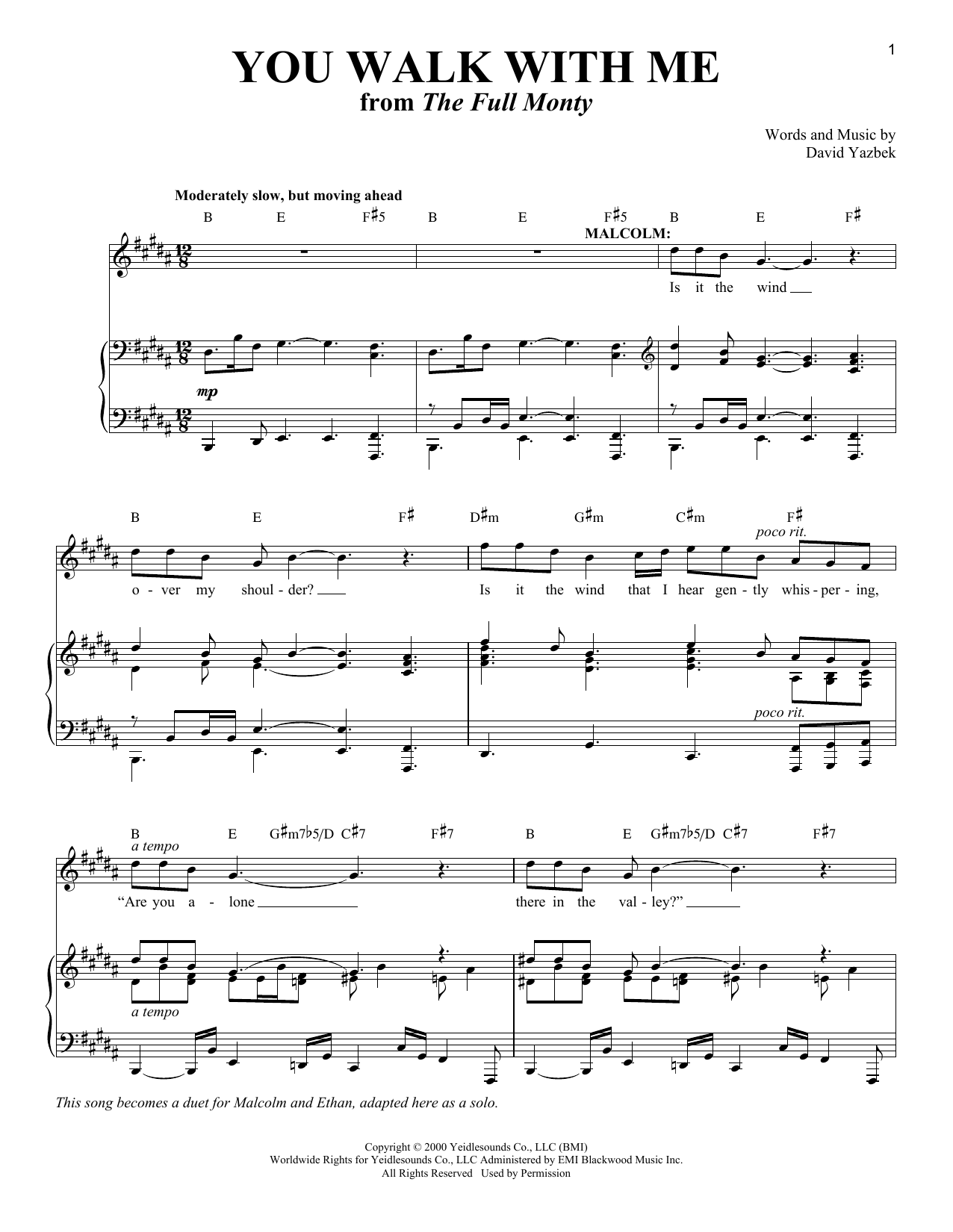 Produktbild zu: You Walk With Me (from The Full Monty)