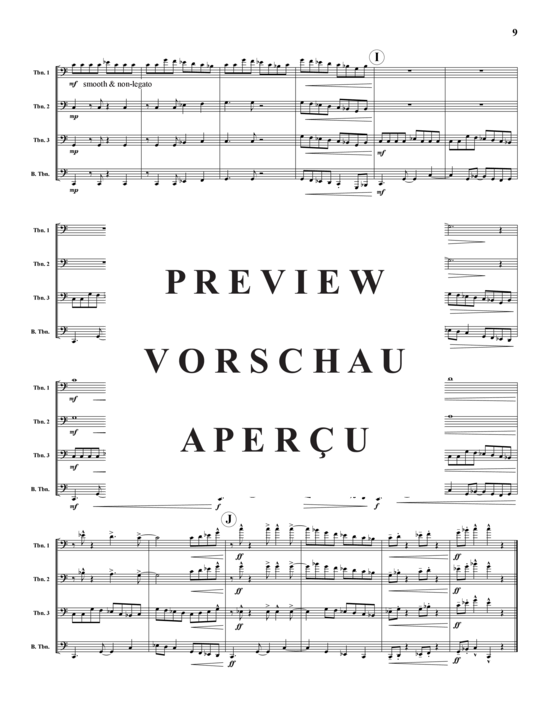 Product gallery: Page 10 of 21 Grooves 3 Sätze , , (Trombone Quartet)
