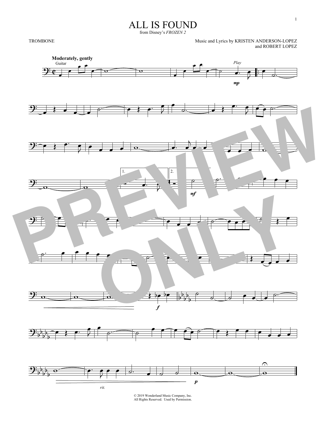 Product gallery: Page 1 of 1 All Is Found (from Disney's Frozen 2), Evan Rachel Wood