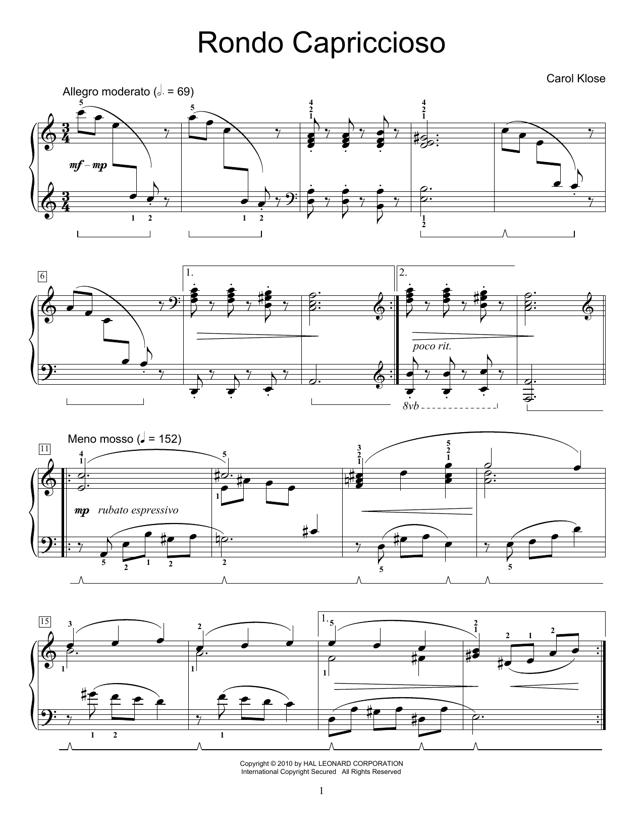 Produktbild zu: Rondo Capriccioso