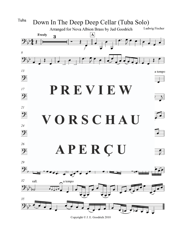 Product gallery: Page 10 of 10 Down in the Deep Deep Cellar, , Brass Quintet