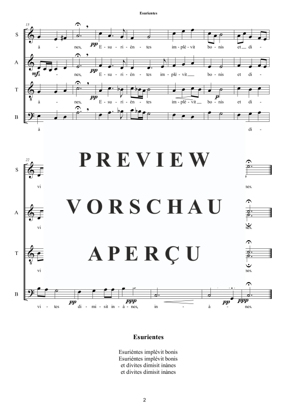 Product gallery: Page 3 of 7 Esurientes - Versetto (Magnificat), , Mixed Choir A Cappella