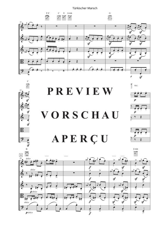 gallery: Türkischer Marsch , , (Quintett flexible Besetzung)
