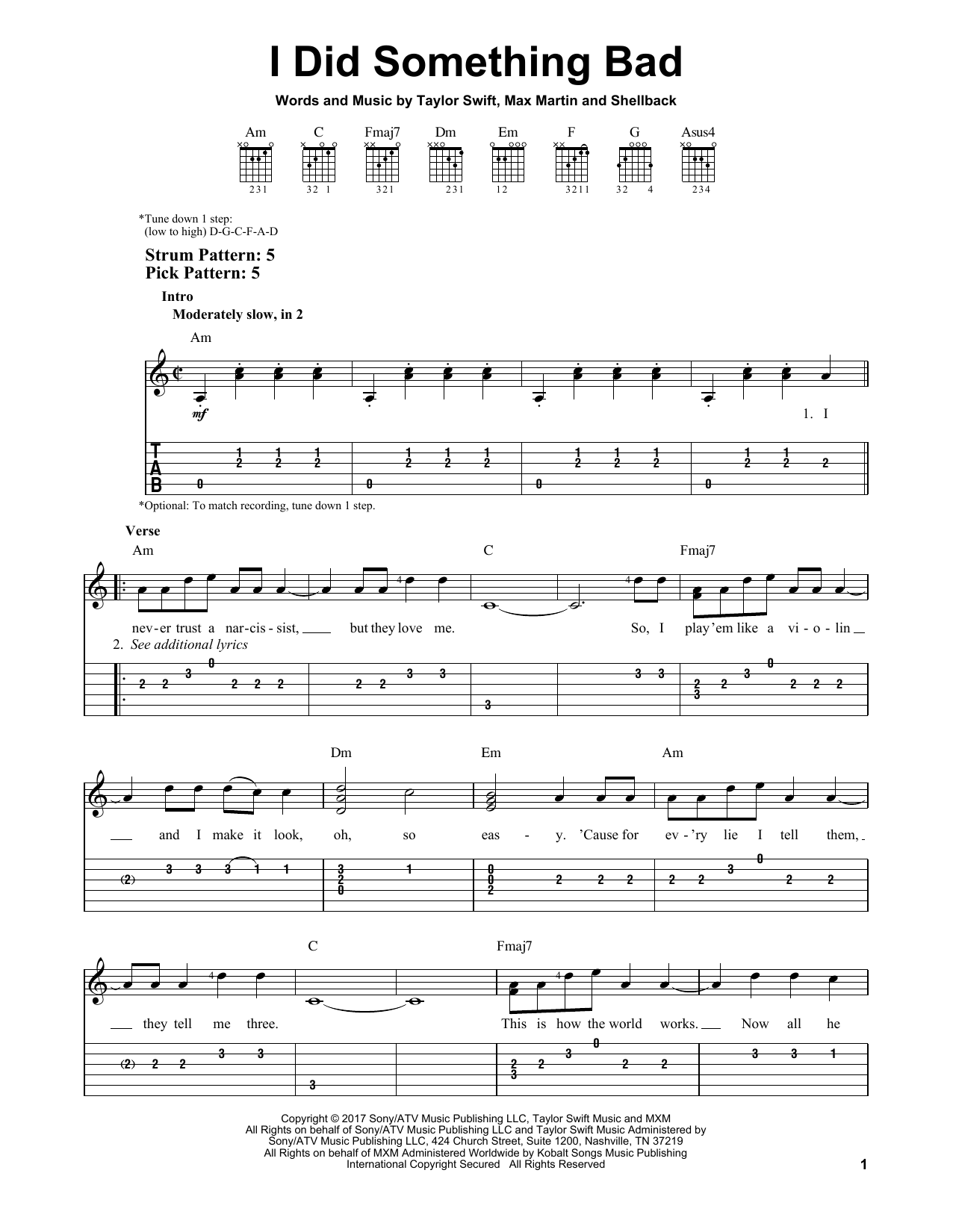 Product gallery: Page 1 of 1 I Did Something Bad, Taylor Swift