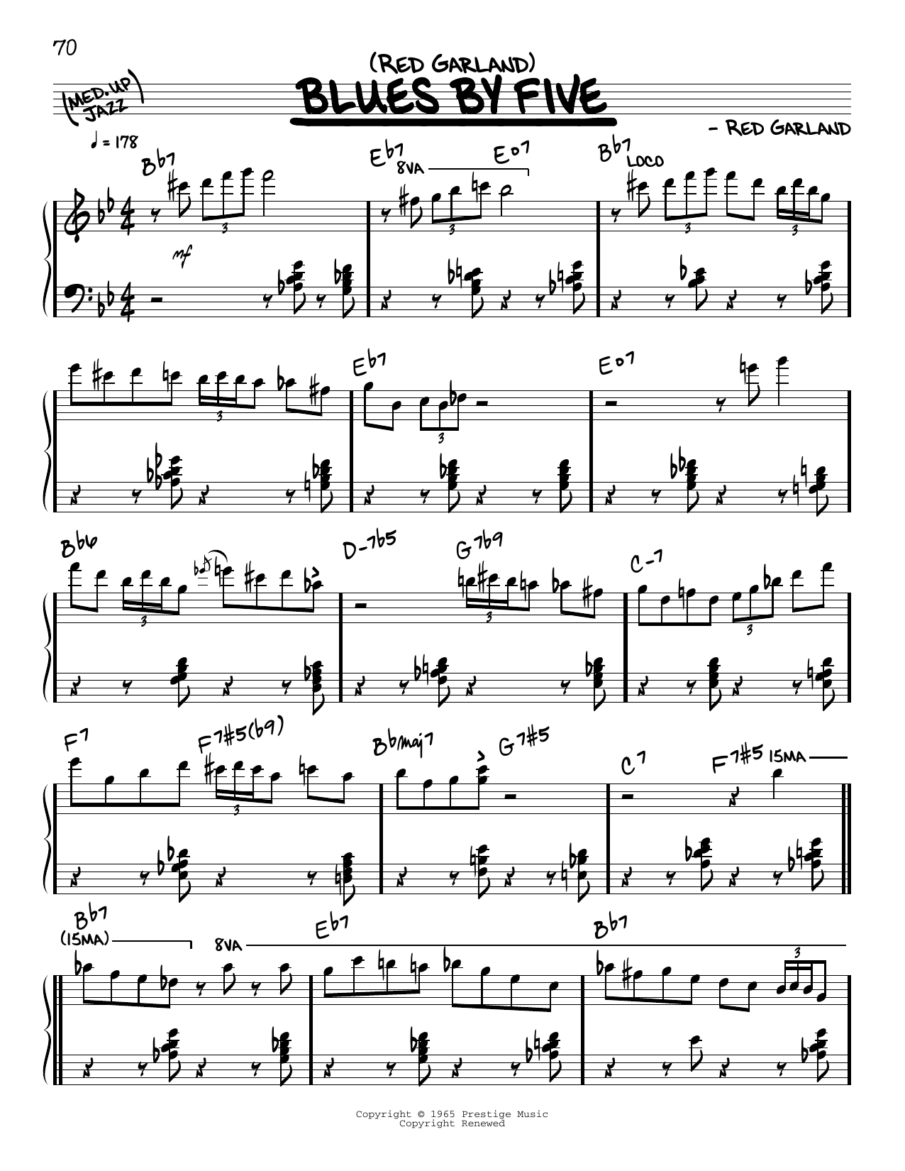 Produktbild zu: Blues By Five (solo only)