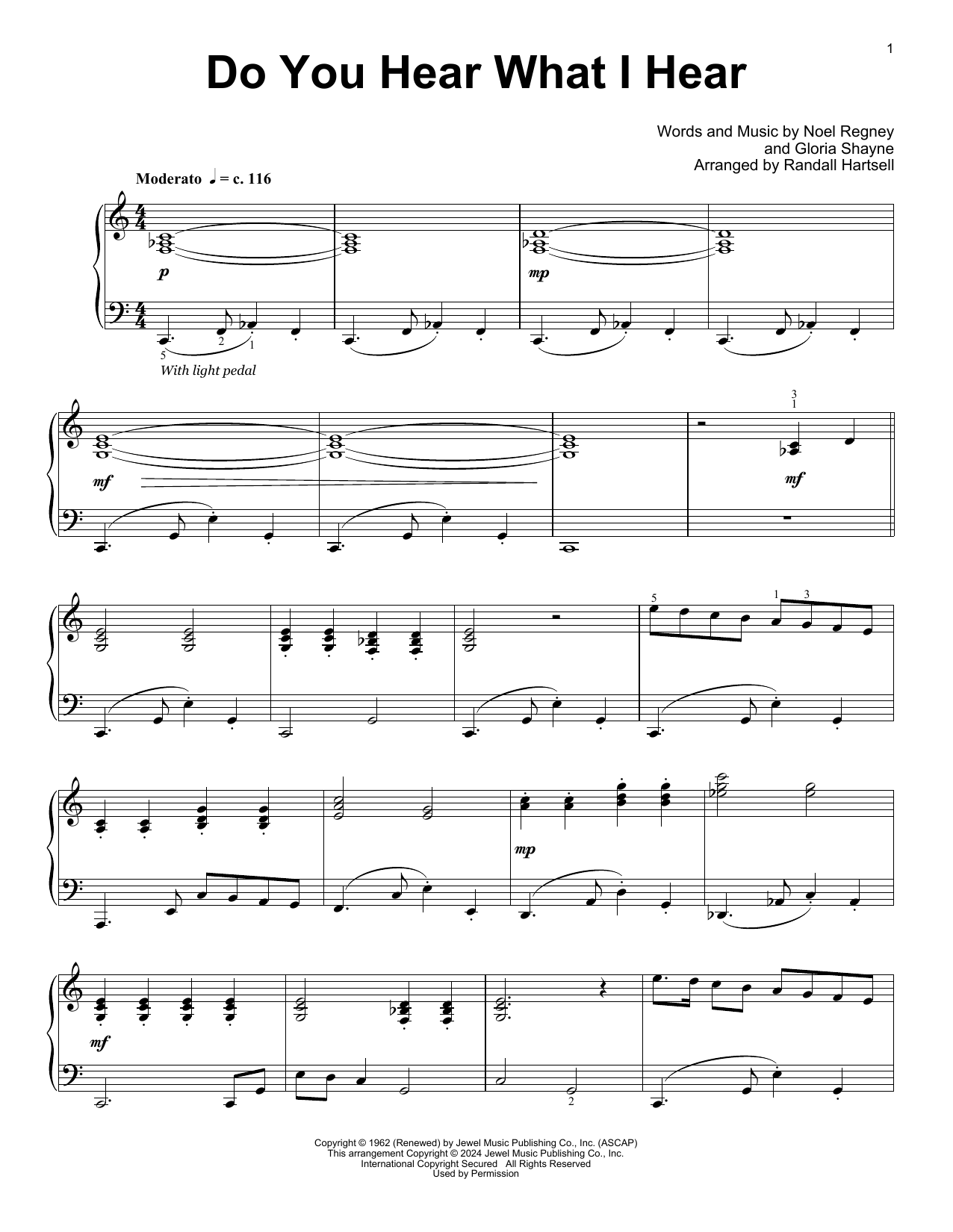 Produktbild zu: Do You Hear What I Hear (arr. Randall Hartsell)