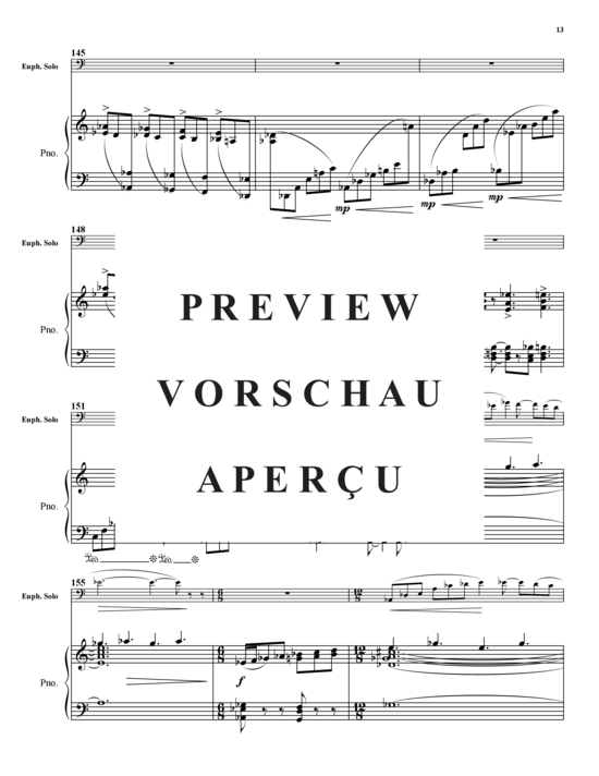 Product gallery: Page 14 of 20 Euphonium Sketches , , (baritone/pos + piano)