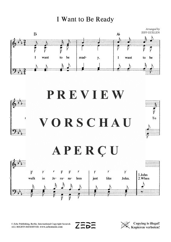 Produktgalerie: Seite 3 von 4 I Want to Be Ready, , Gemischter Chor