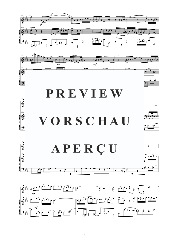 Produktgalerie: Seite 10 von 11 Flöten Sonate Nr. 4 in C-Moll BWV 1017, , Flöte und Cembalo/Klavier