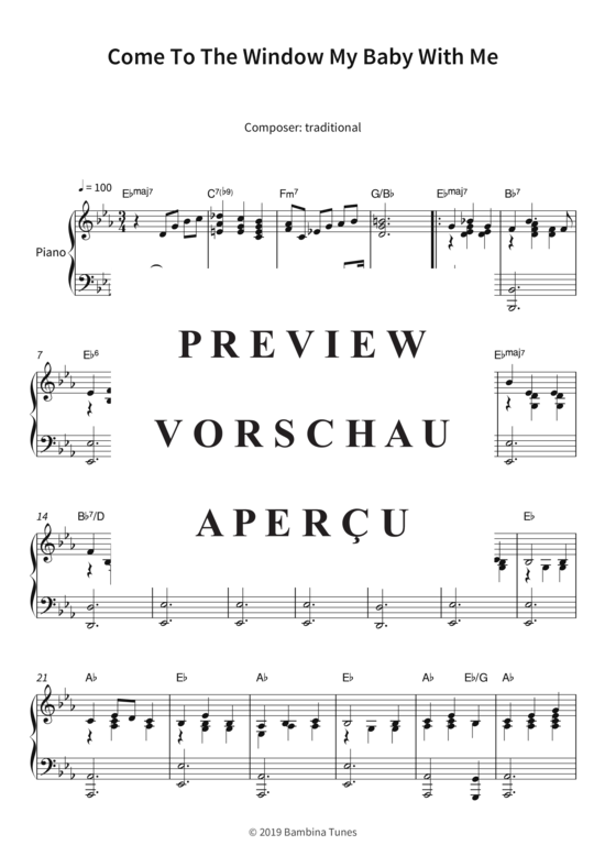 Produktbild zu: Come To The Window My Baby With Me Lars Opfermann