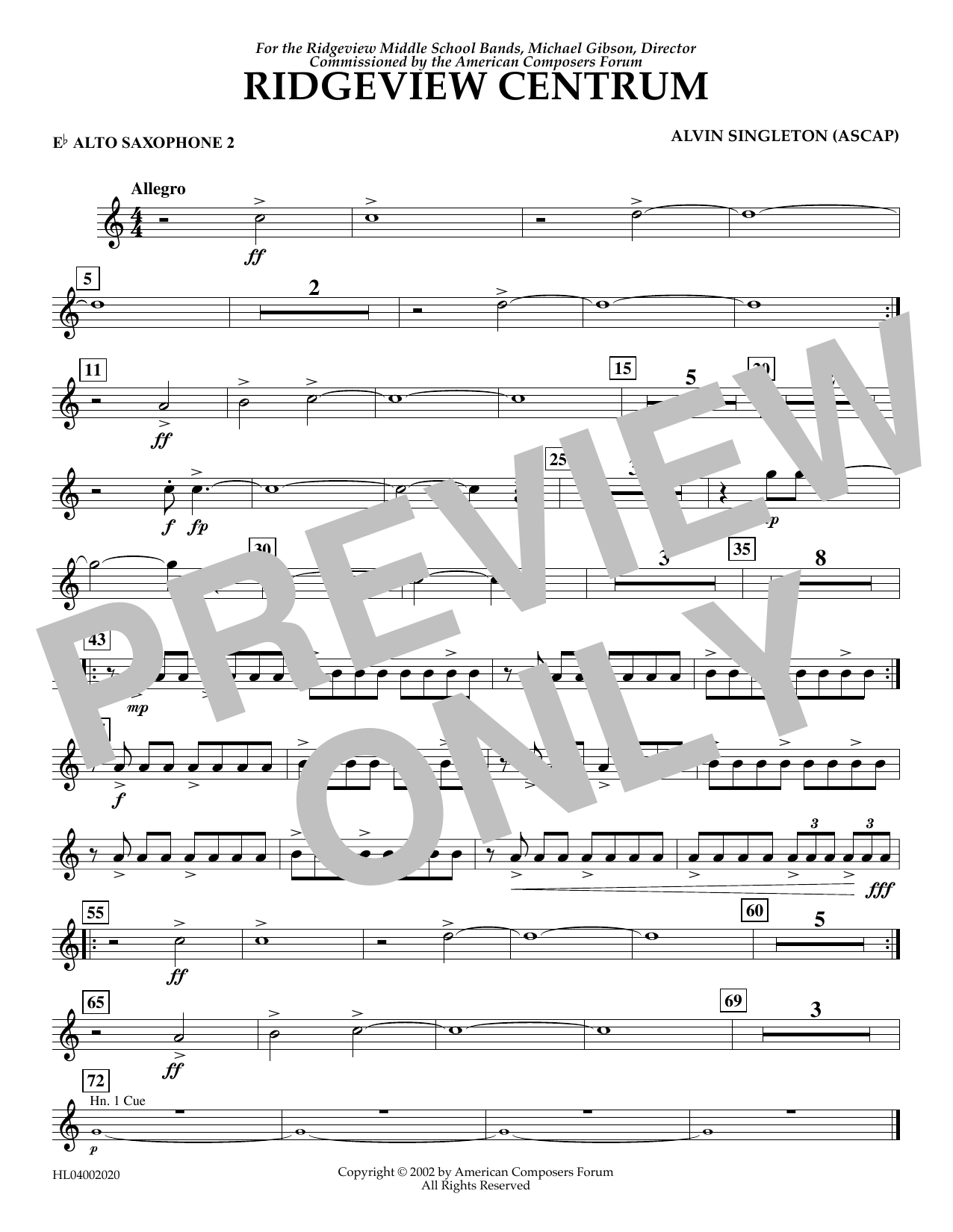 Product picture to: Ridgeview Centrum - Eb Alto Sax 2