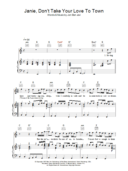Produktbild zu: Janie, Don't Take Your Love To Town