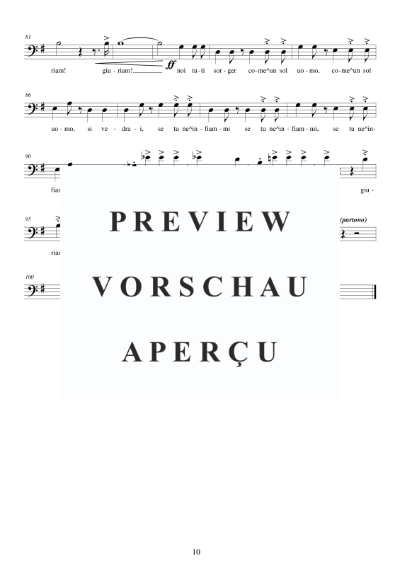 Produktgalerie: Seite 11 von 11 I Lombardi - (Act 2-I) E' dunque vero, , Männerchor TBB und Klavier