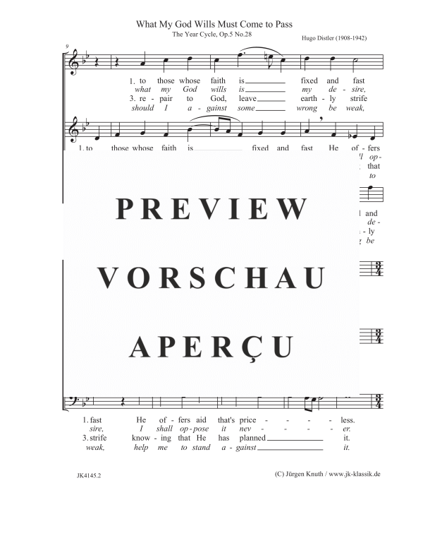 gallery: What My God Wills Must Come to Pass (The Year Cycle, Op.5, No.28), , Gemischter Chor
